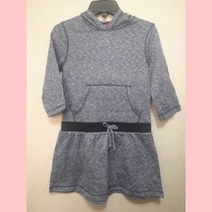Chillipop Girl's Heather Blue Hoodie Sweater Tunic